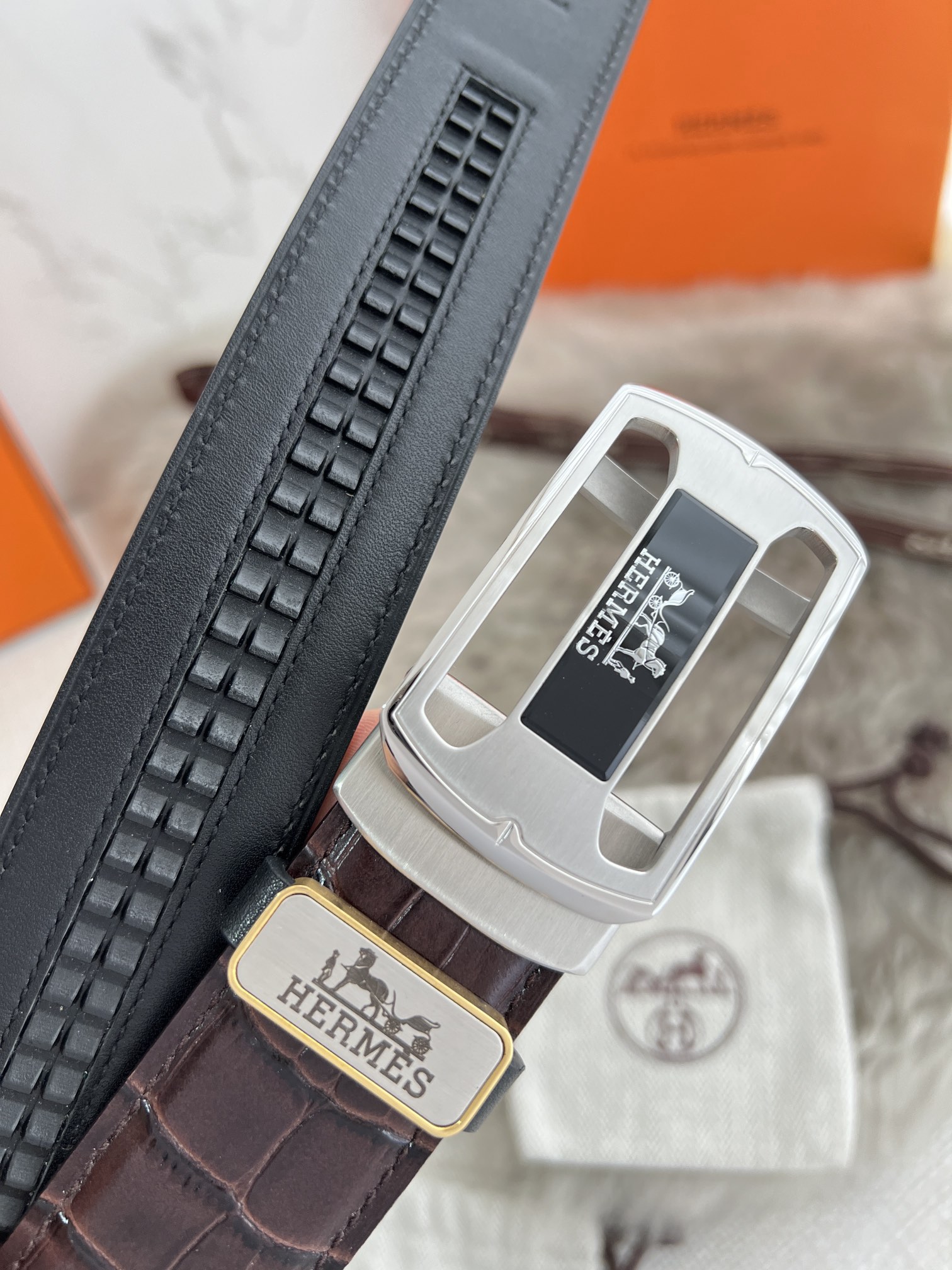 【HERMES】(エルメス) 3.5cm   ベルト メンズ-BRAND OFF