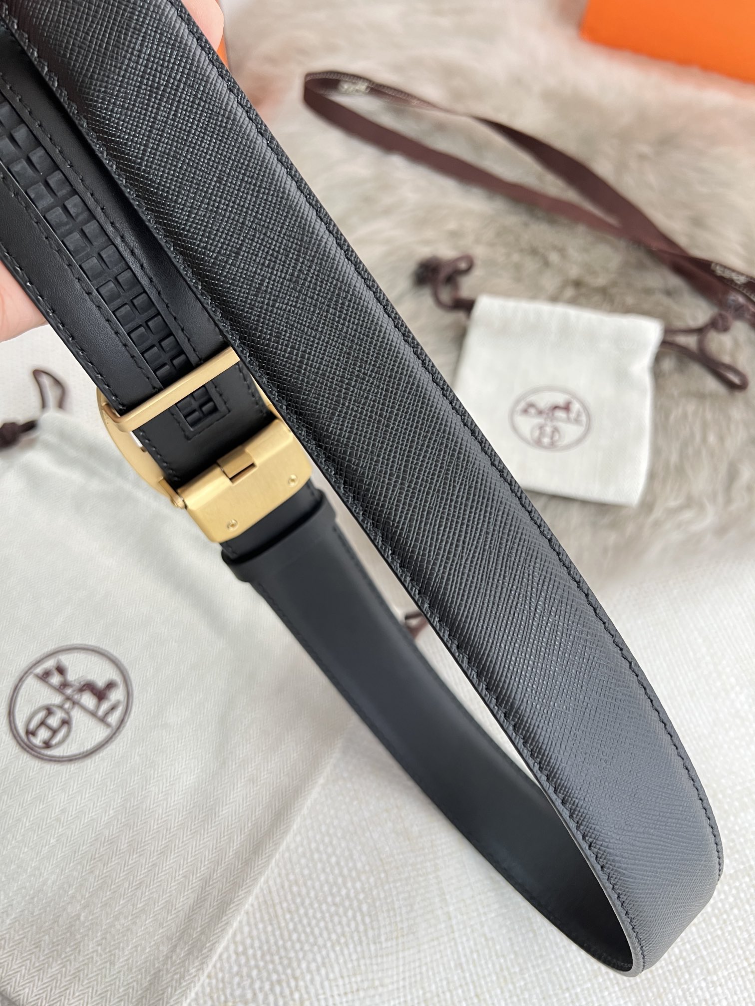 【HERMES】(エルメス) 3.8cm   ベルト メンズ-BRAND OFF