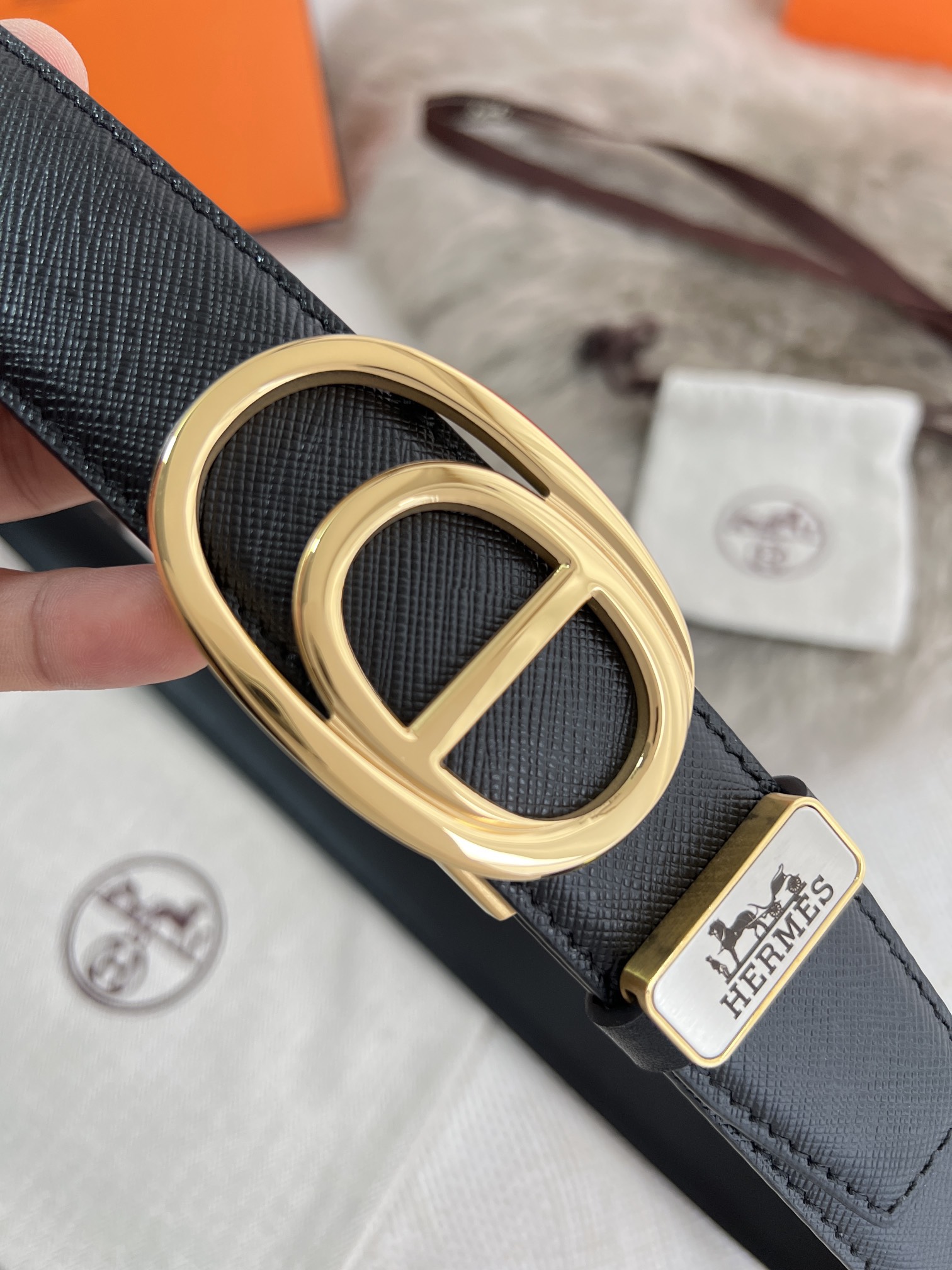 【HERMES】(エルメス) 3.8cm   ベルト メンズ-BRAND OFF