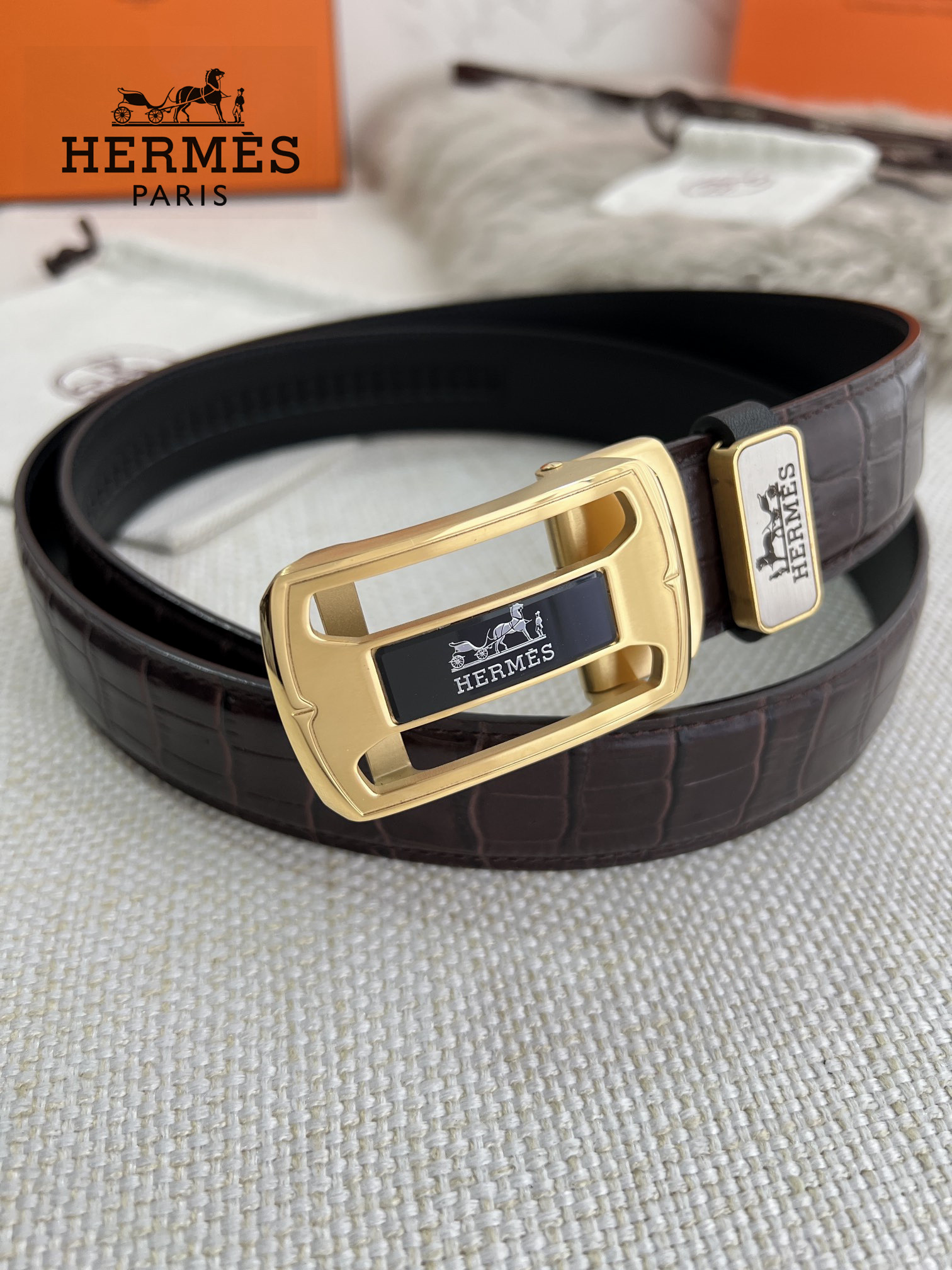 【HERMES】(エルメス) 3.5cm   ベルト メンズ-BRAND OFF