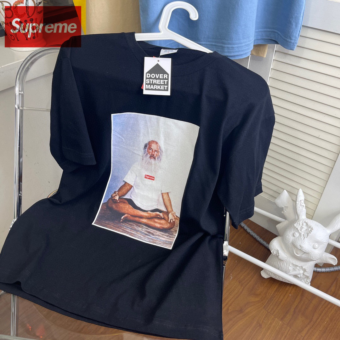 【2026】シュプリームSupreme 21FW Rick Rubin Tee 白ひげ老人写真半袖Tシャツ 人気-BRAND OFF