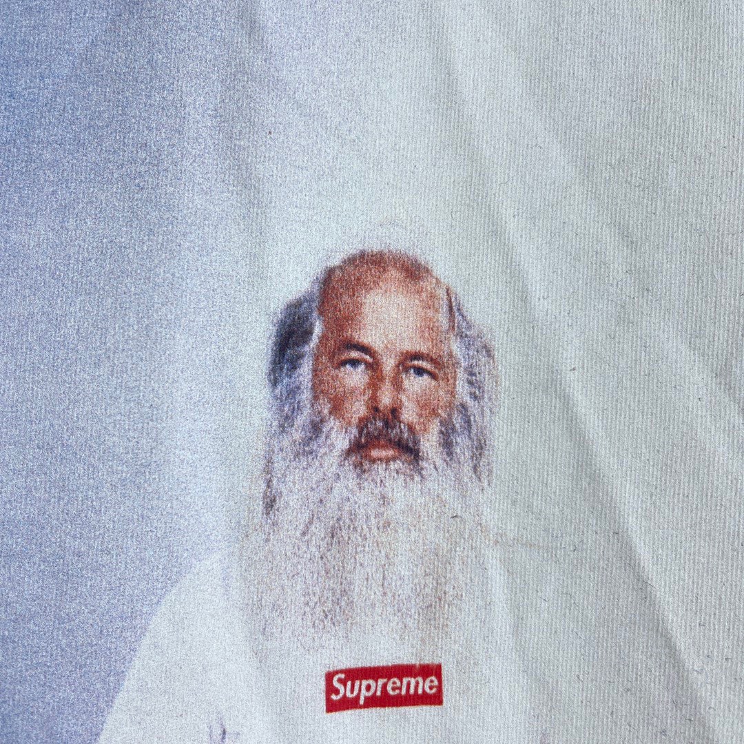 【2026】シュプリームSupreme 21FW Rick Rubin Tee 白ひげ老人写真半袖Tシャツ 人気-BRAND OFF