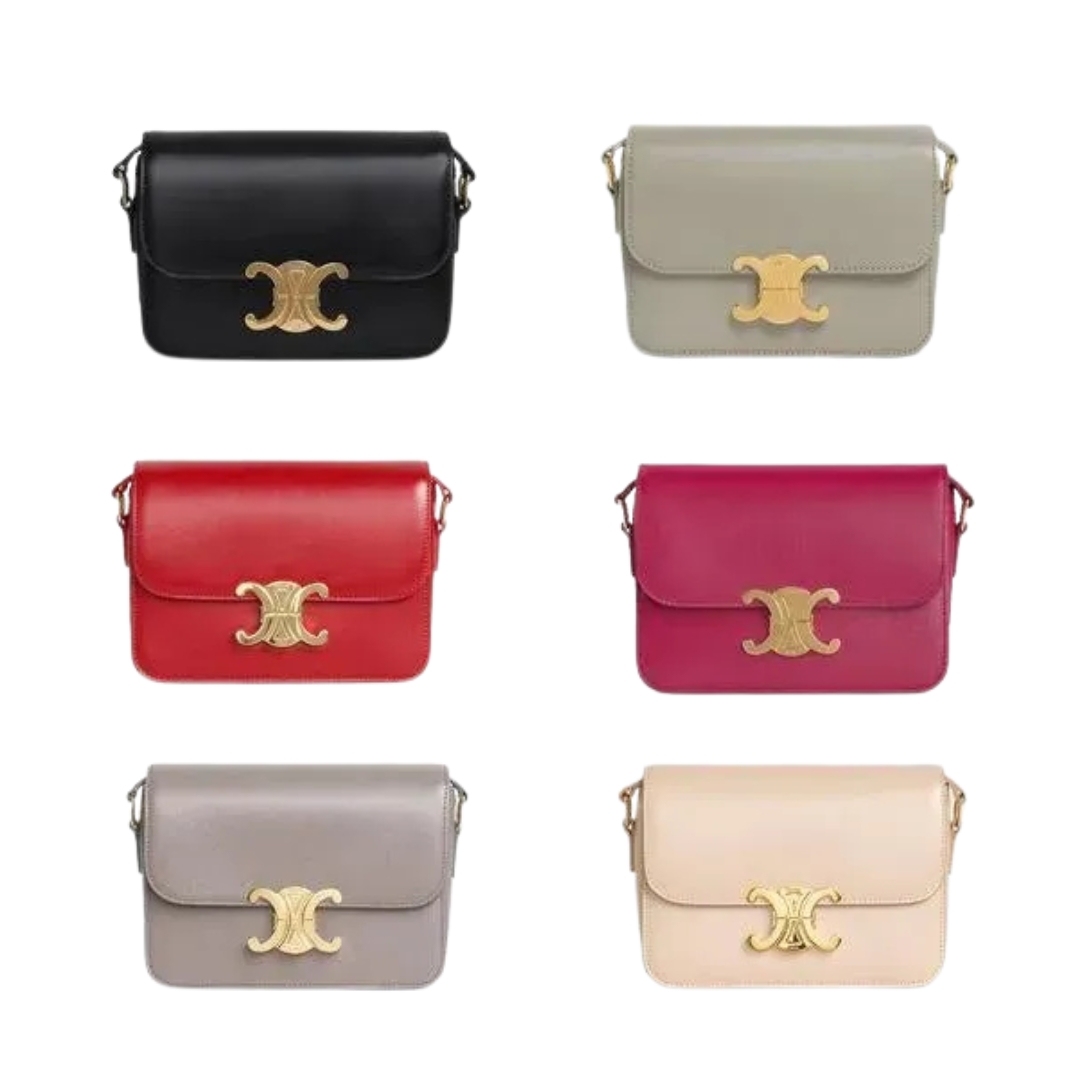 CELINE★トリオンフ クロスボディバッグ ティーン シャイニー