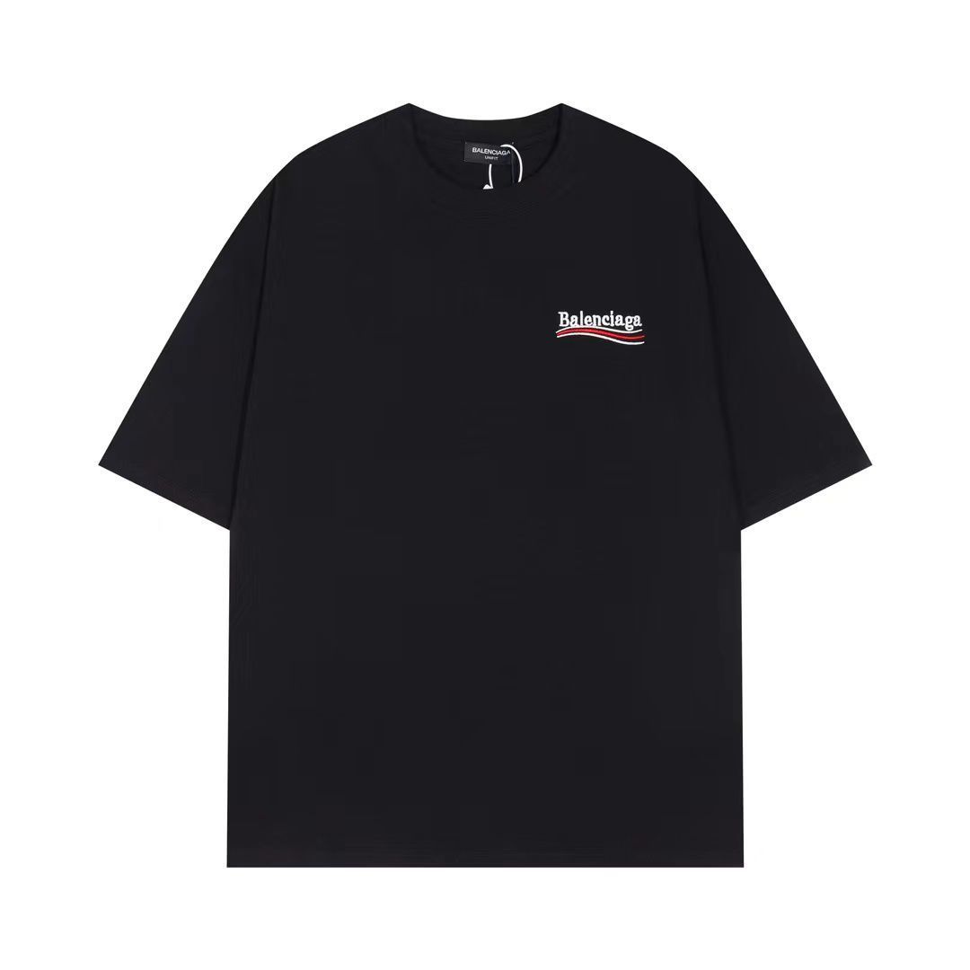 【BALENCIAGA】（バレンシアガ ）刺繍半袖Tシャツ 男女兼用