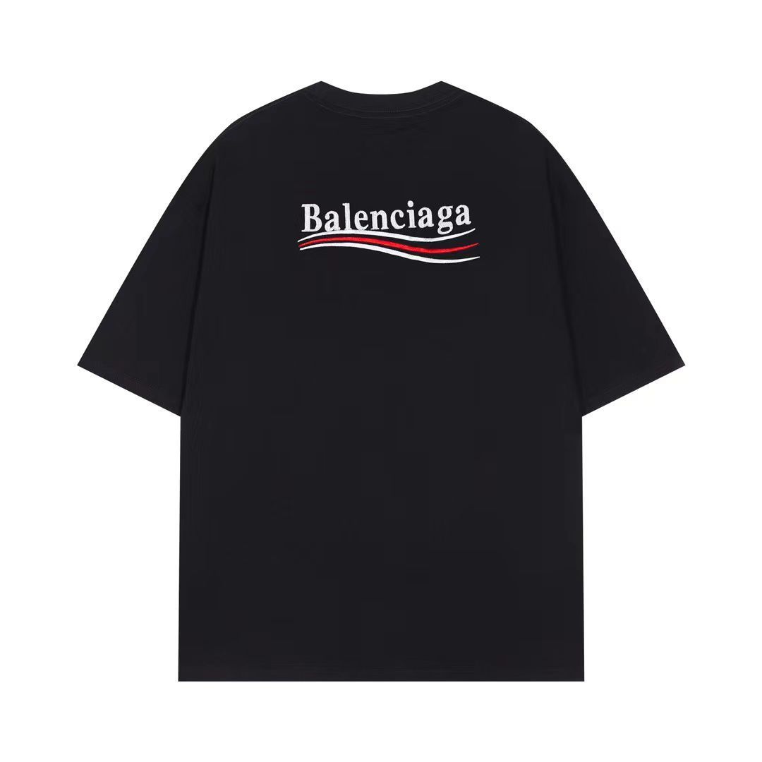 【BALENCIAGA】（バレンシアガ ）刺繍半袖Tシャツ 男女兼用