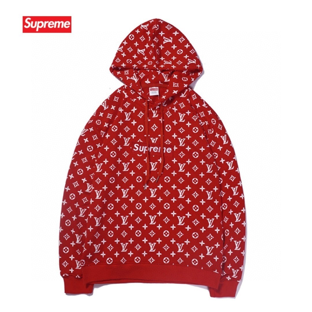 【LOUIS VUITTON x SUPREME】 パーカー 男女兼用 ご好評に付き再入荷！