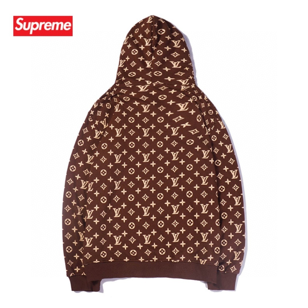 【LOUIS VUITTON x SUPREME】 パーカー 男女兼用 ご好評に付き再入荷！