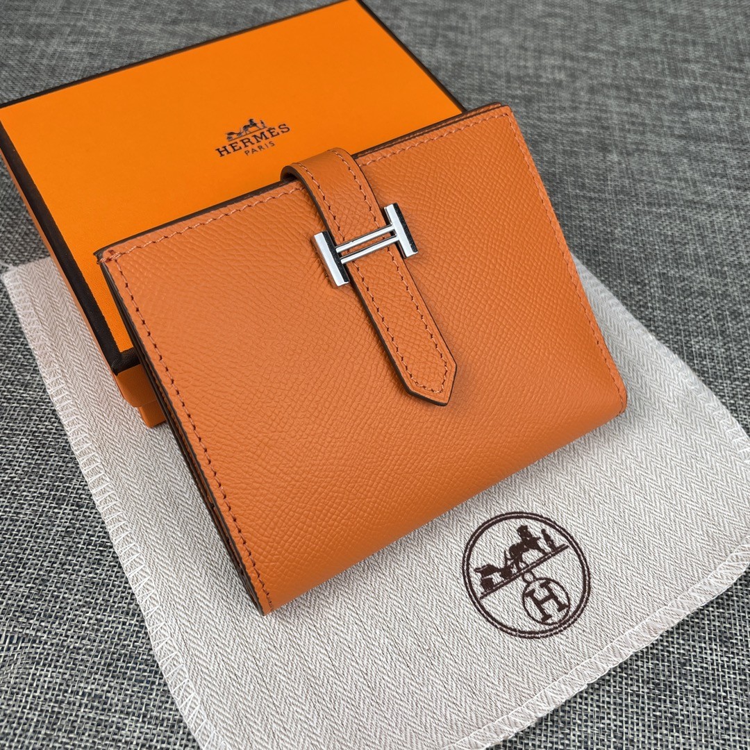 【HERMES旗艦店】エルメス 財布 ゴールド シルバー 12カラー