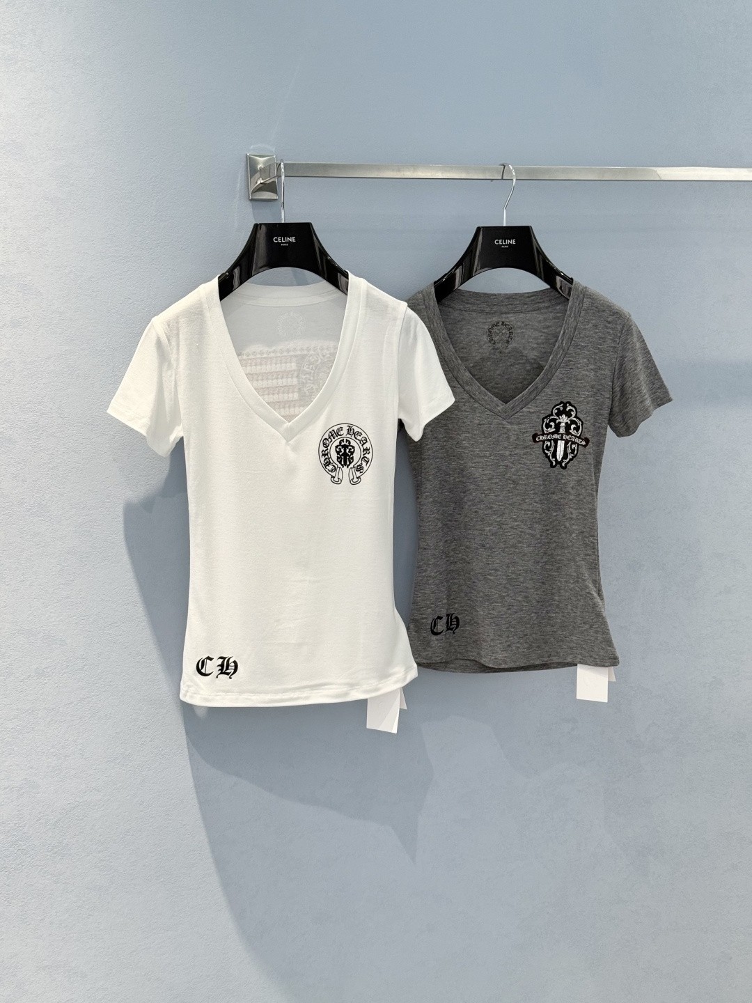 【CHROME HEARTS】レディース V ネック 半袖