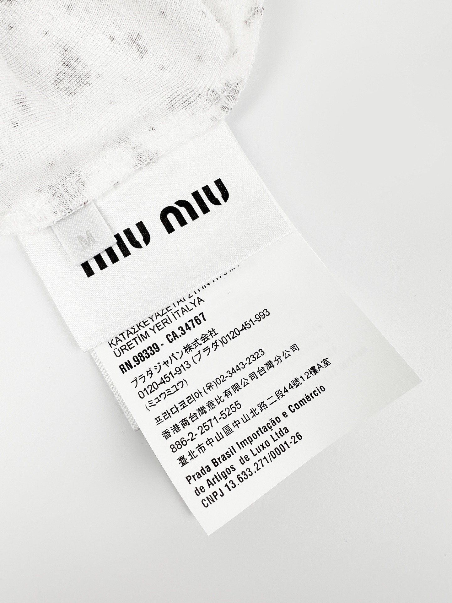 【MIU MIU】レディース半袖 T シャツ
