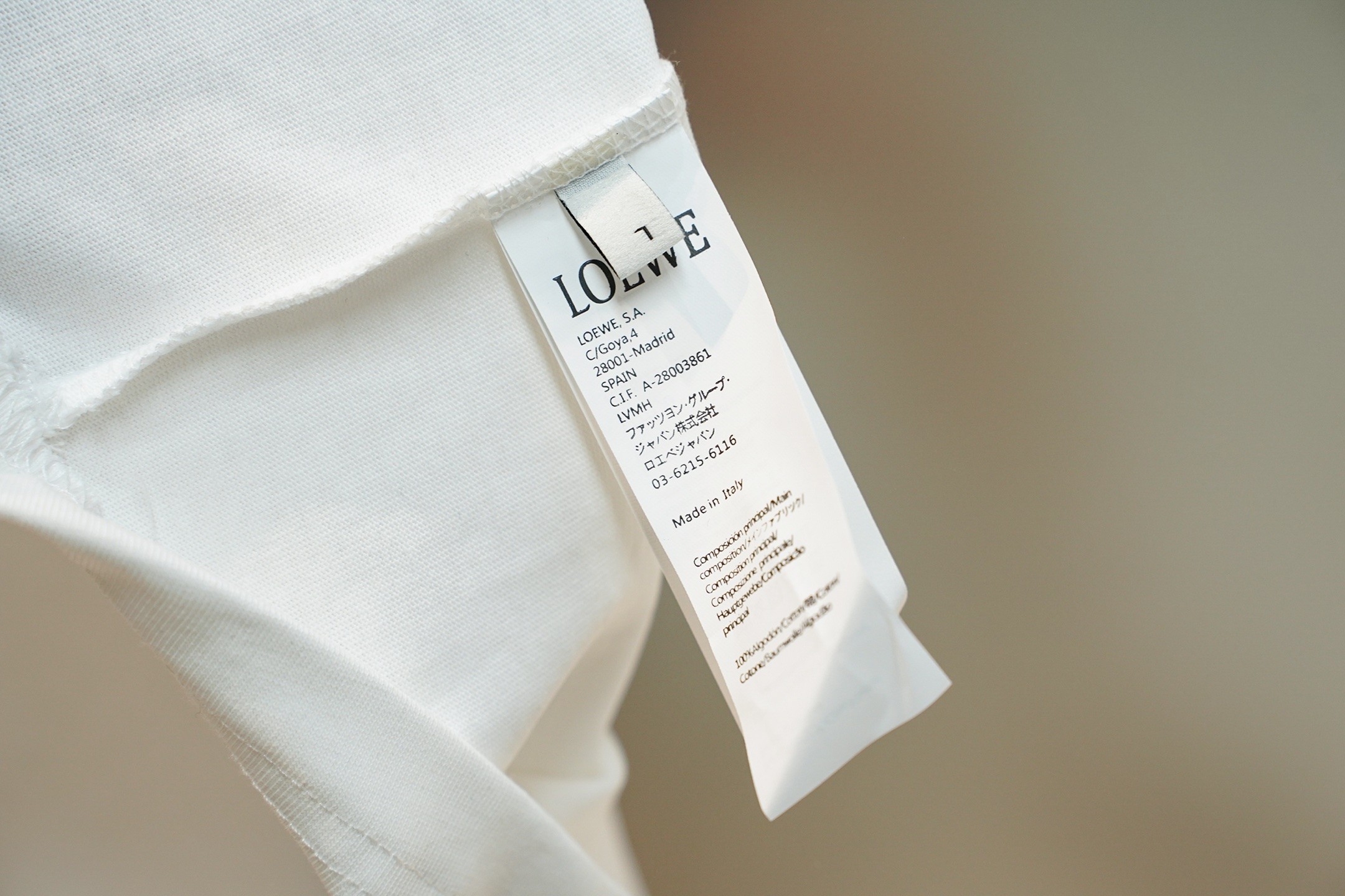 【LOEWE】半袖 T シャツ