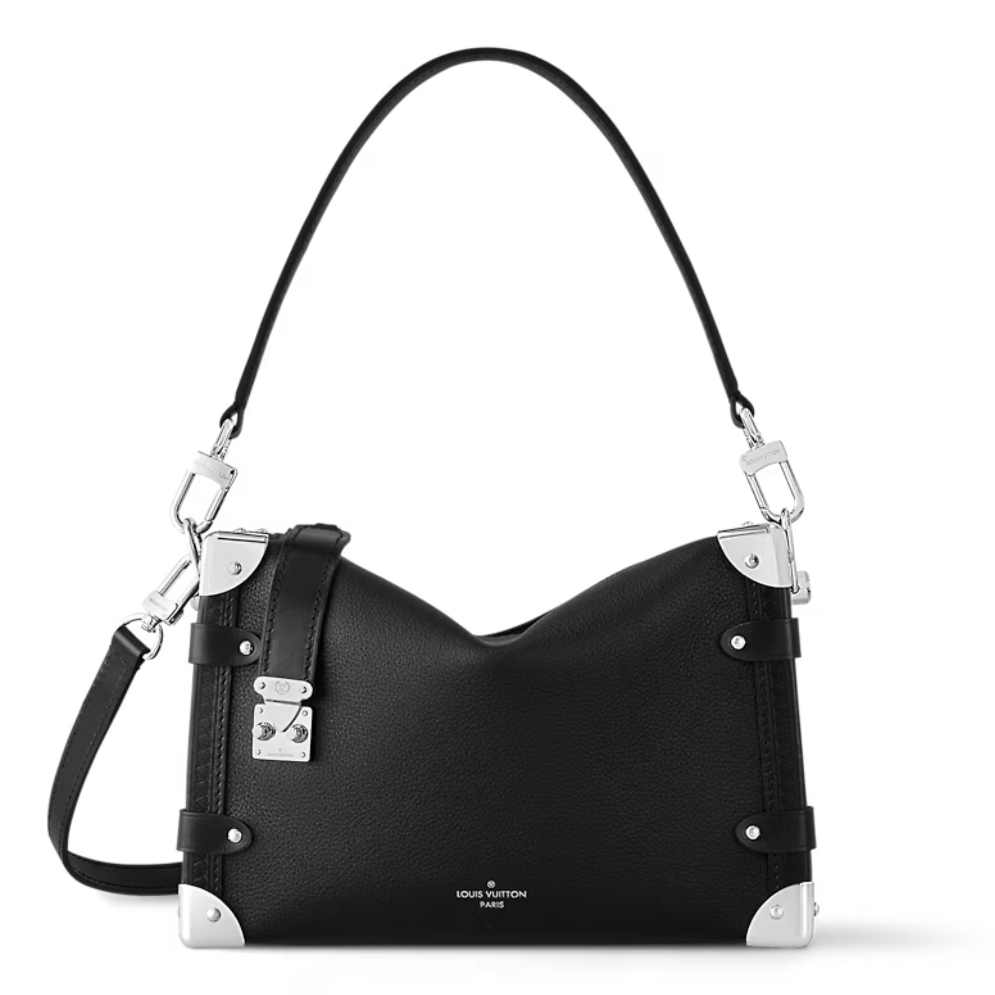 【LOUIS VUITTON】 グレインカーフレザー サイドトランク MM M25160