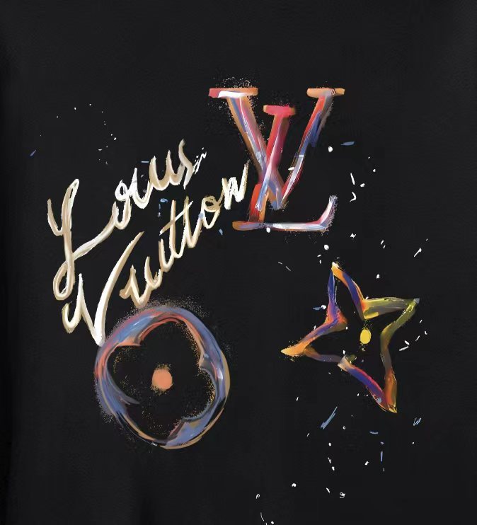 【LOUIS VUITTON】プリント 長袖 T シャツ