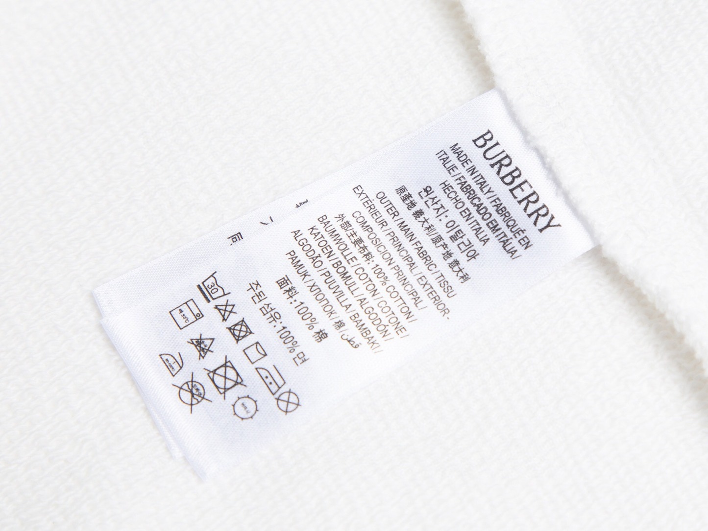 【BURBERRY】刺繍長袖 T シャツ