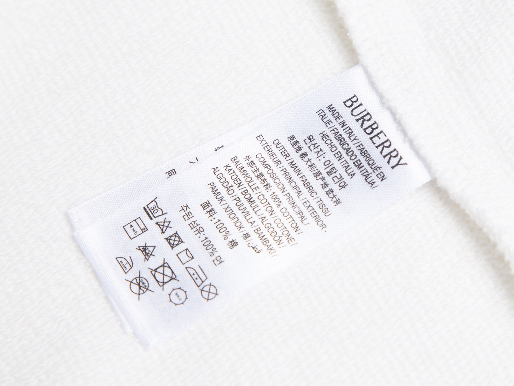 【BURBERRY】刺繍長袖 T シャツ