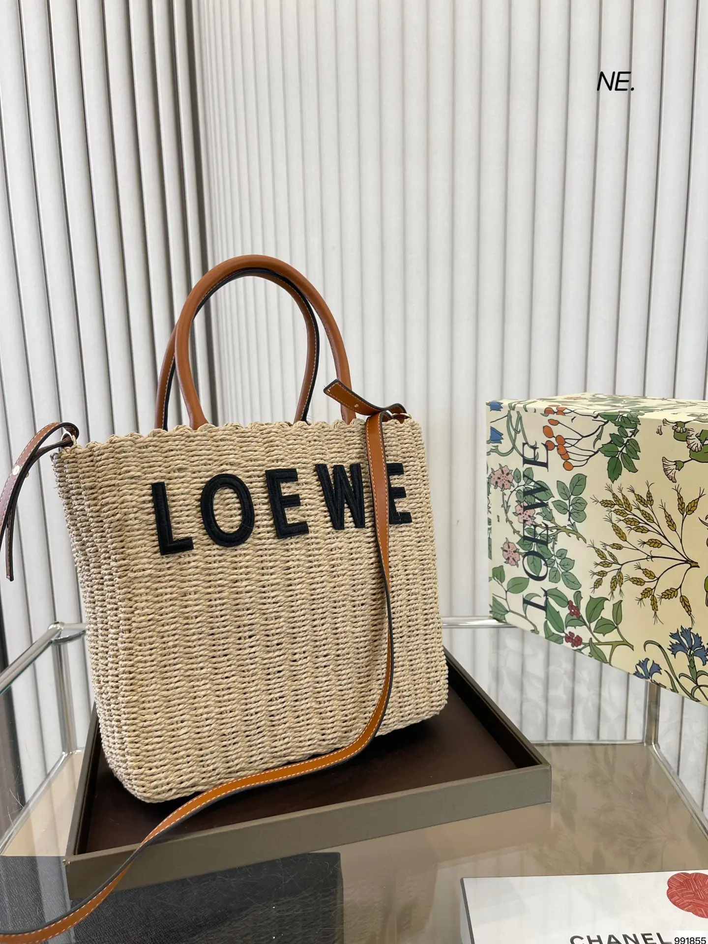 LOEWE わら織りバッグ 夏 海辺の第一選択 ハンドバッグ
