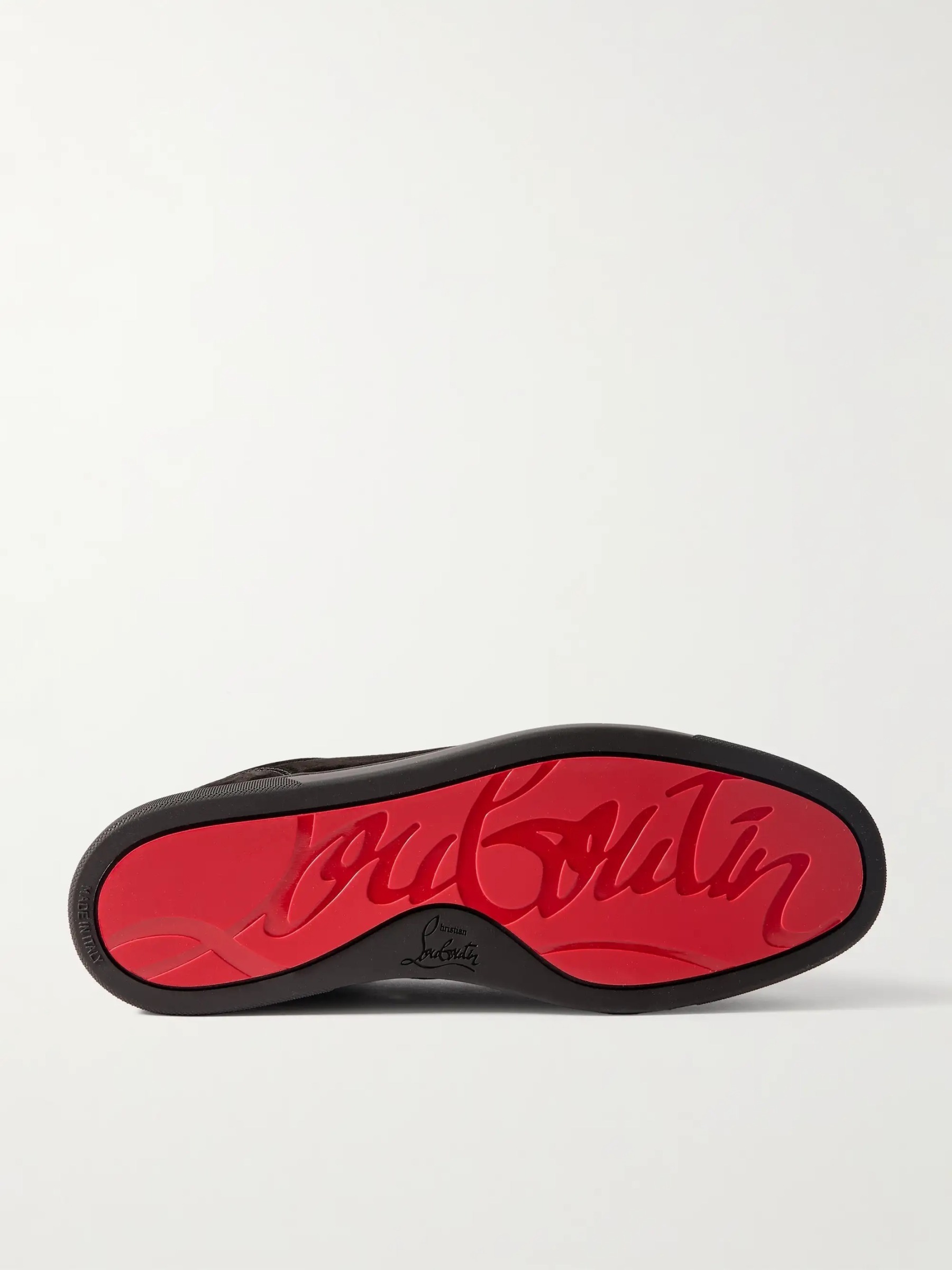 Christian Louboutin ルイ・ジュニア スエード スニーカー Black