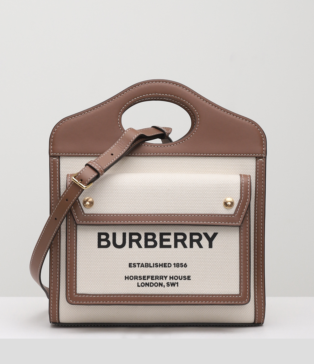 ☆Burberry ミニ ツートン ポケットバッグ