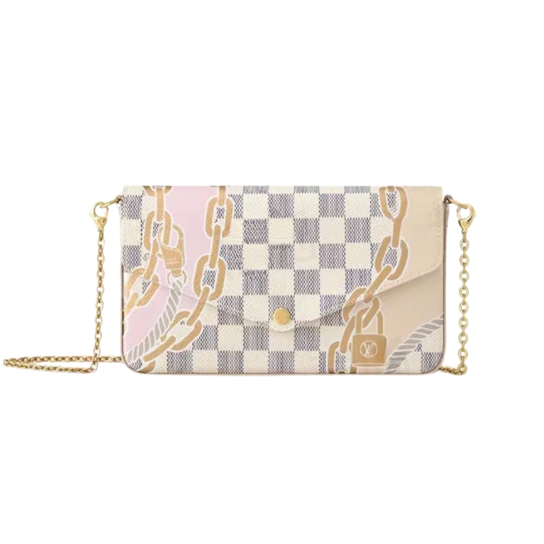 LOUIS VUITTON ルイヴィトン N40466 Pochette Felicie ショルダーバッグ 21 x 11 x 2cm