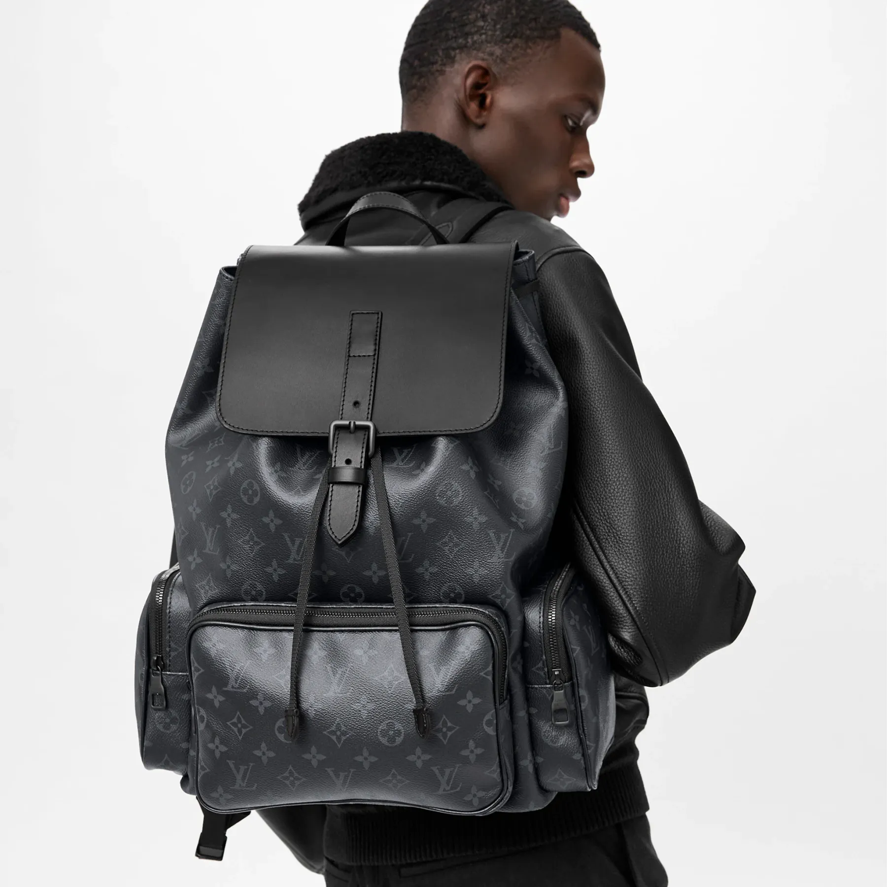 ◆大容量◆ LOUIS VUITTON バックパック バッグ トリオ 黒 M45538 SAC A DOS TRIO