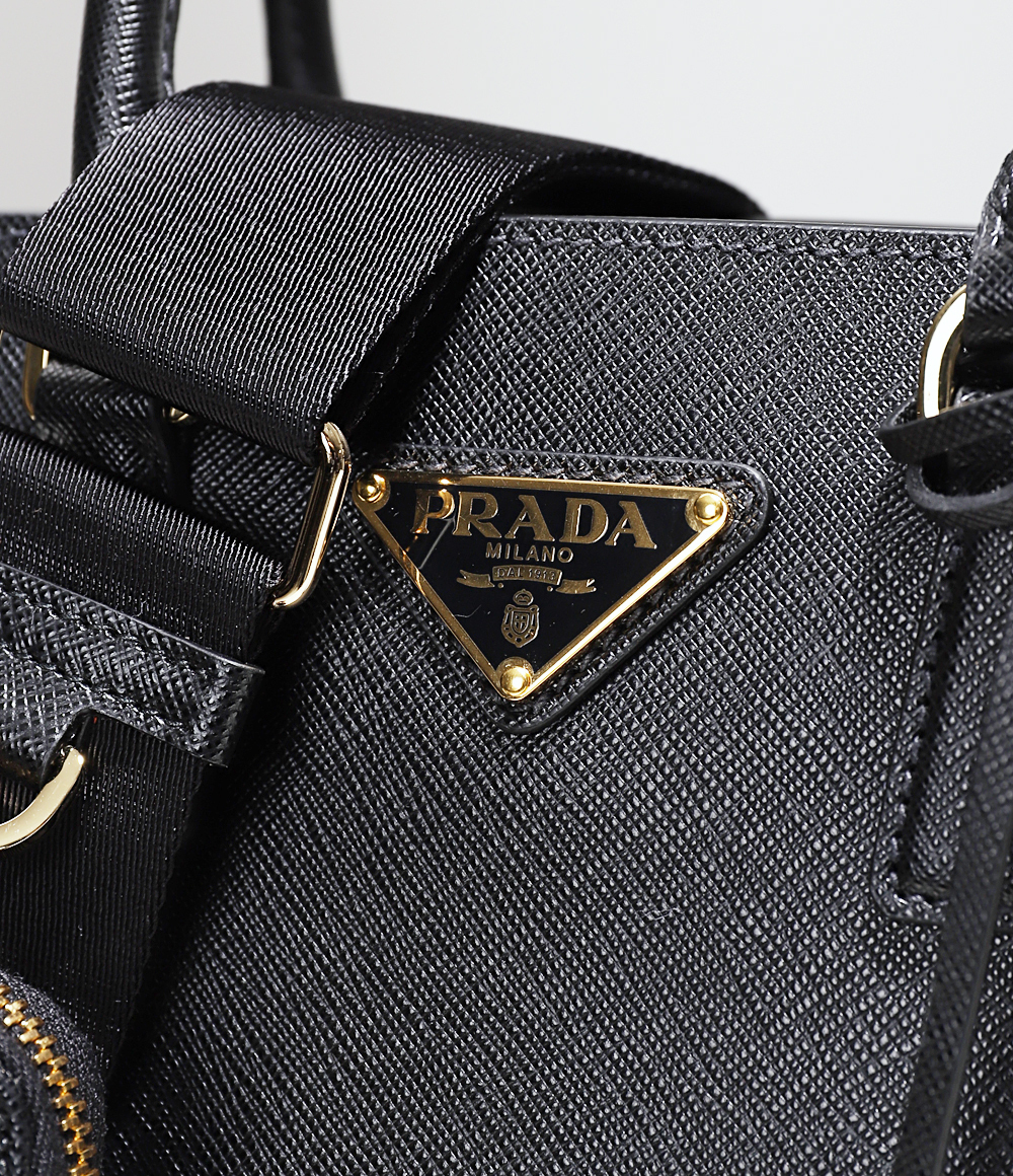 ☆PRADA ガレリア サフィアーノレザー ミニバッグ