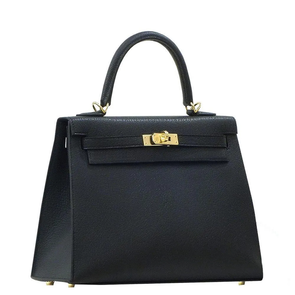 【HERMES】エルメス ケリー 25CM シェーブル ゴールド金具
