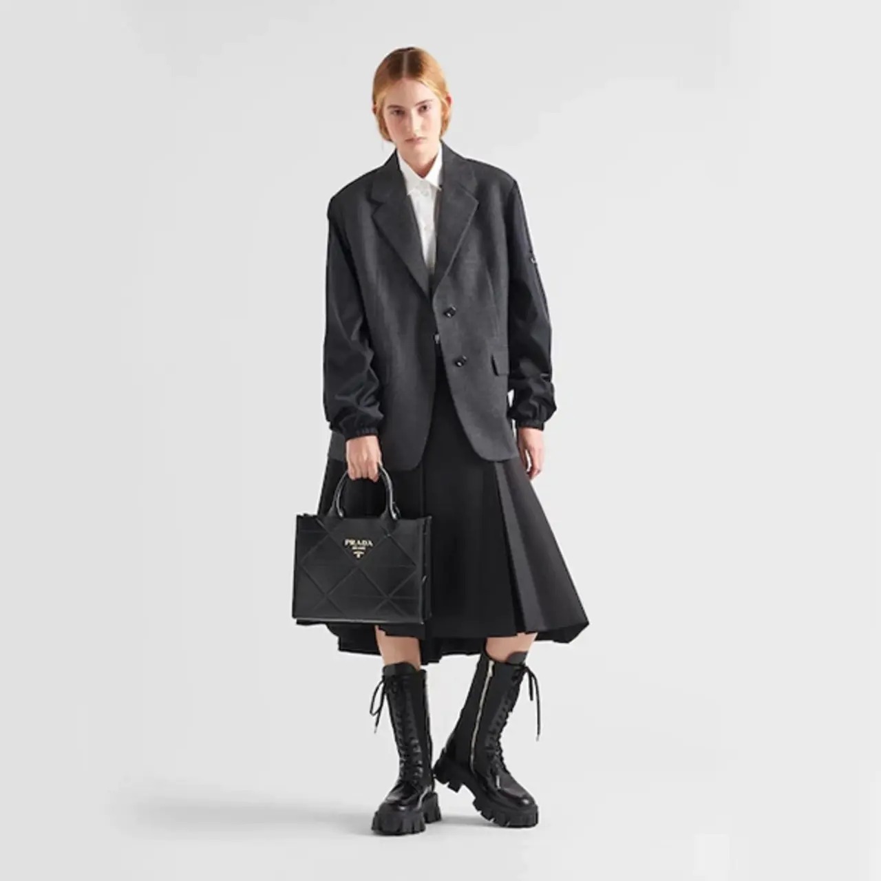 ＊PRADA＊ミディアム レザー ハンドバッグ 1BA379ASKF0002