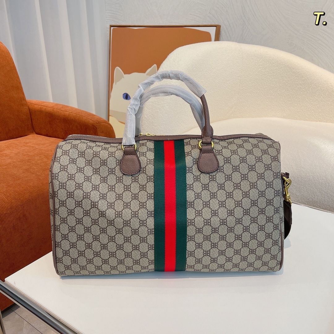 【Gucci x Balenciaga】旅行用バッグ 44cm*25cm*25cm