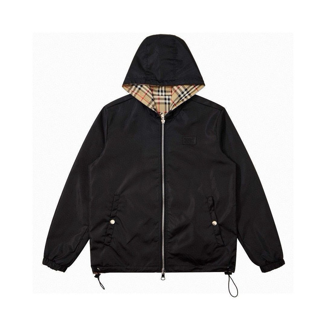 【BURBERRY】両面チェックパーカージャケット