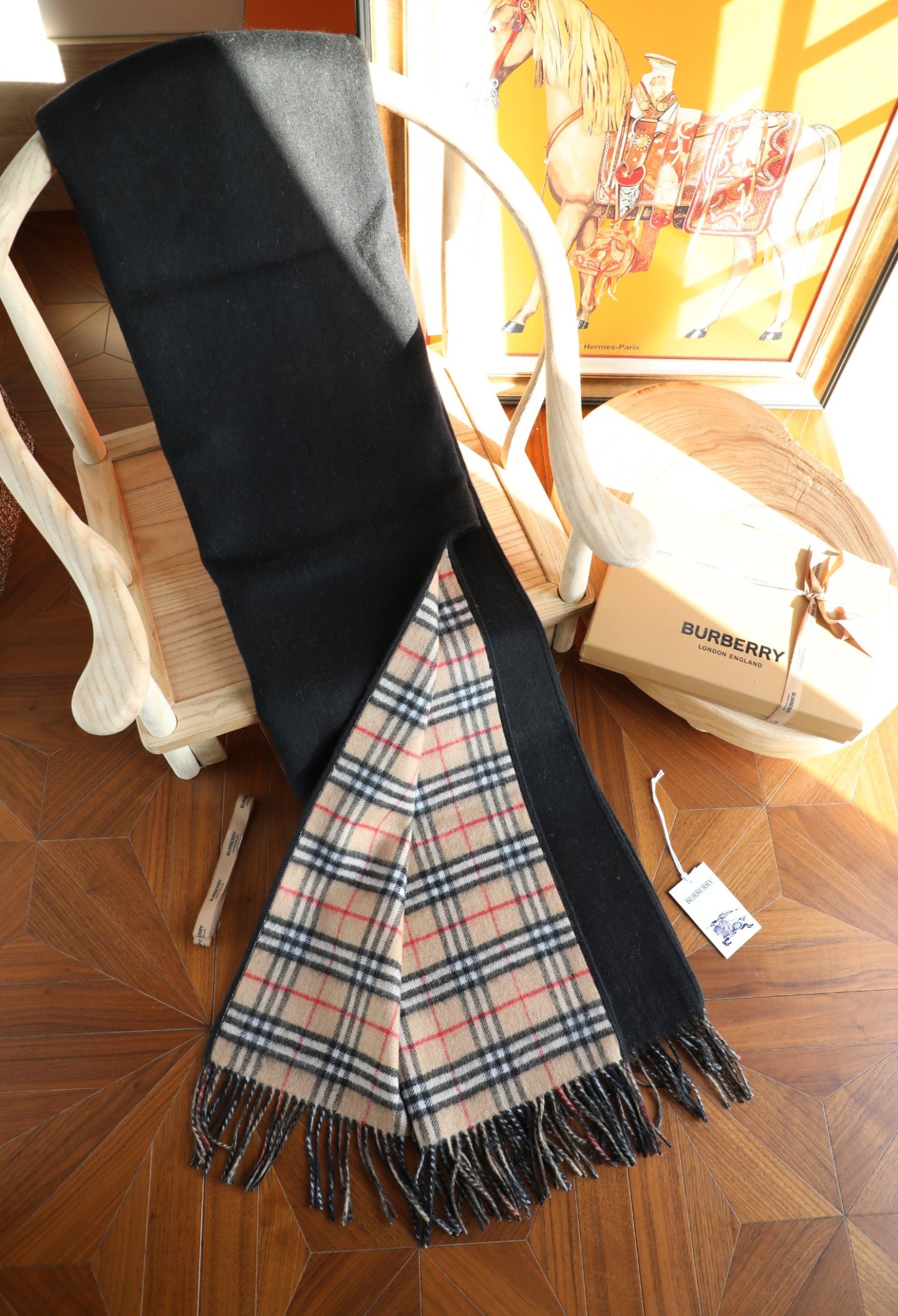 【BURBERRY旗艦店】バーバリー マント ショール ご好評に付き再入荷！