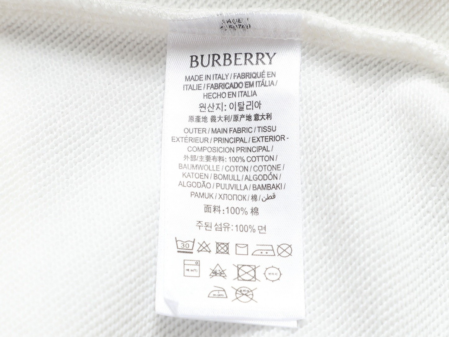 【BURBERRY】刺繍長袖 T シャツ