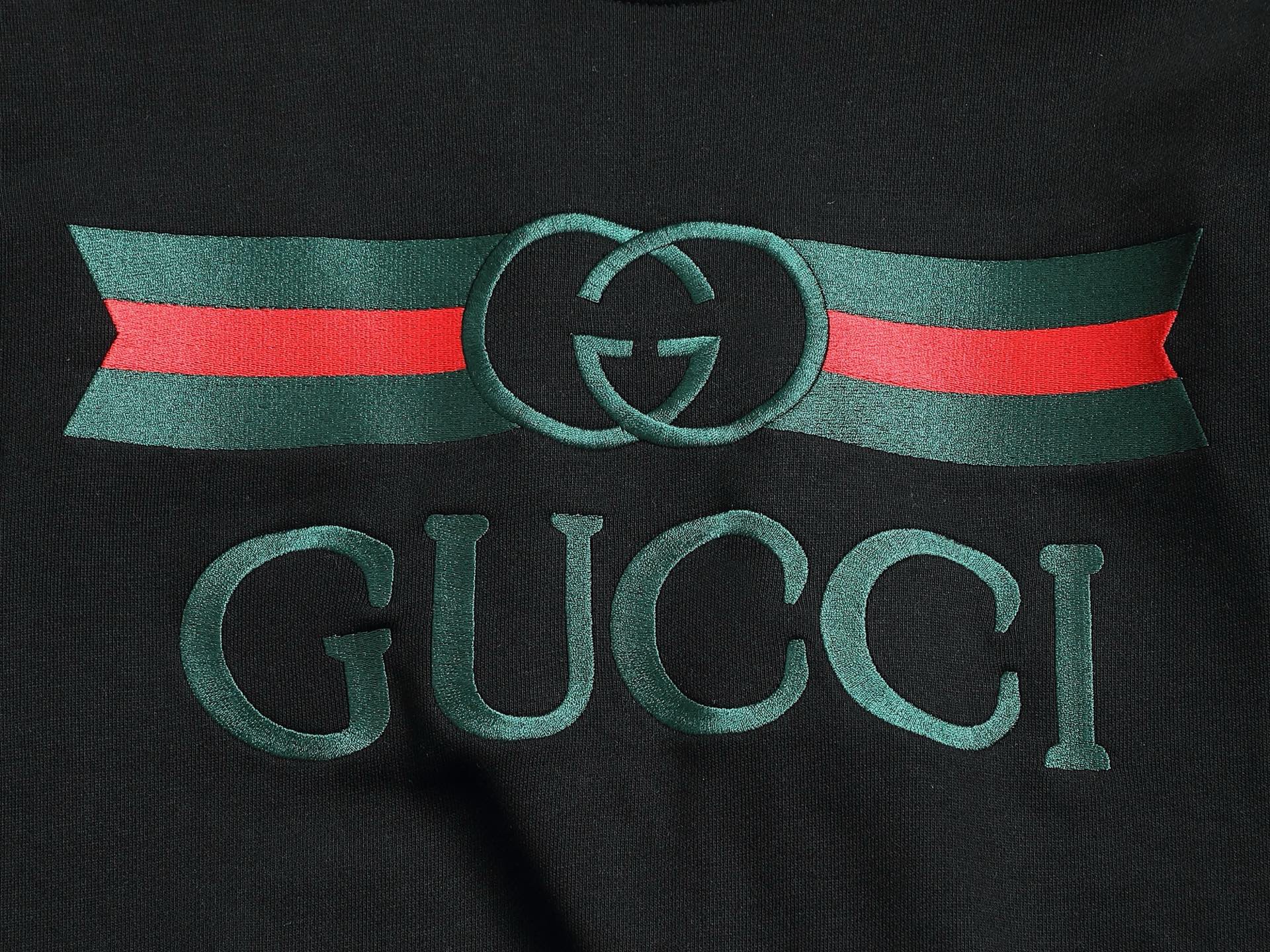 【GUCCI】刺繍長袖 T シャツ