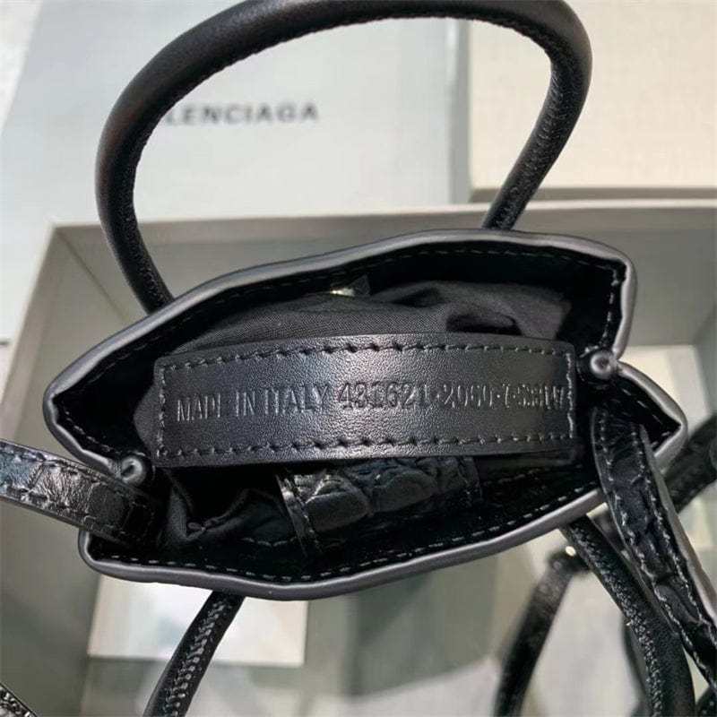 バレンシアガ クロコダイル ショルダーポーチShopping Phone Holder バッグ