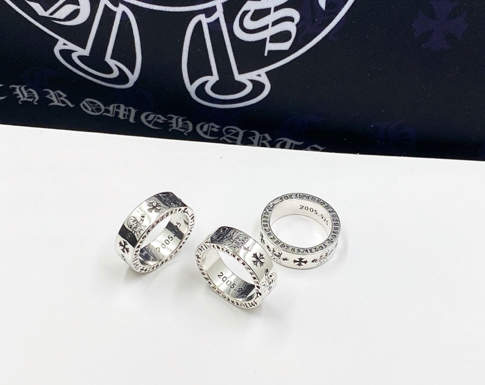 【Chrome Hearts】 男性と女性のためのクロエハートファッションパーソナリティリング