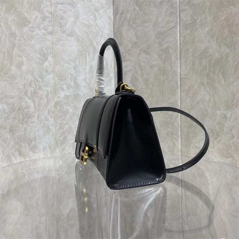 BALENCIAGA ブラック アワーグラス ハンドバッグ
