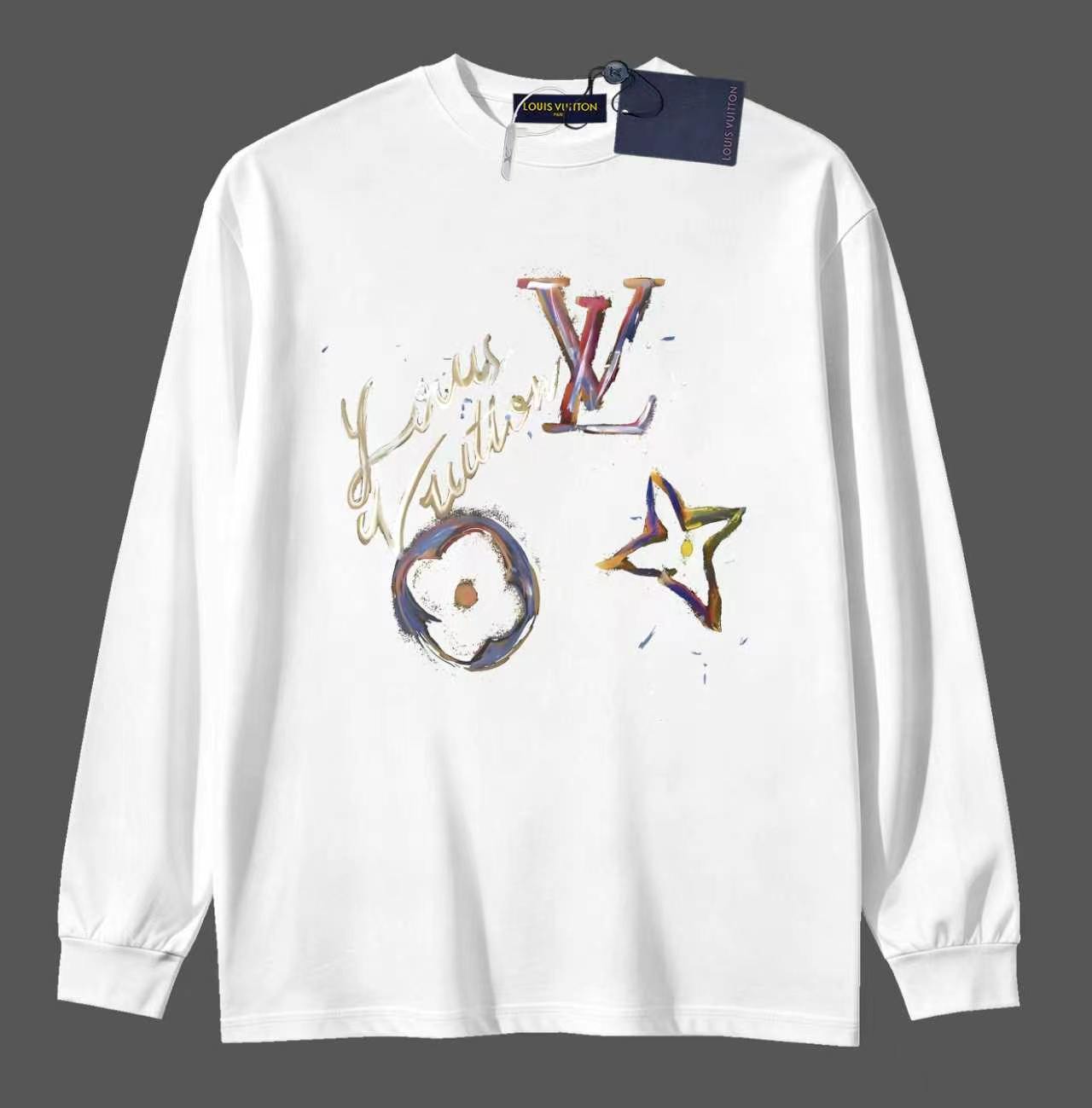 【LOUIS VUITTON】プリント 長袖 T シャツ