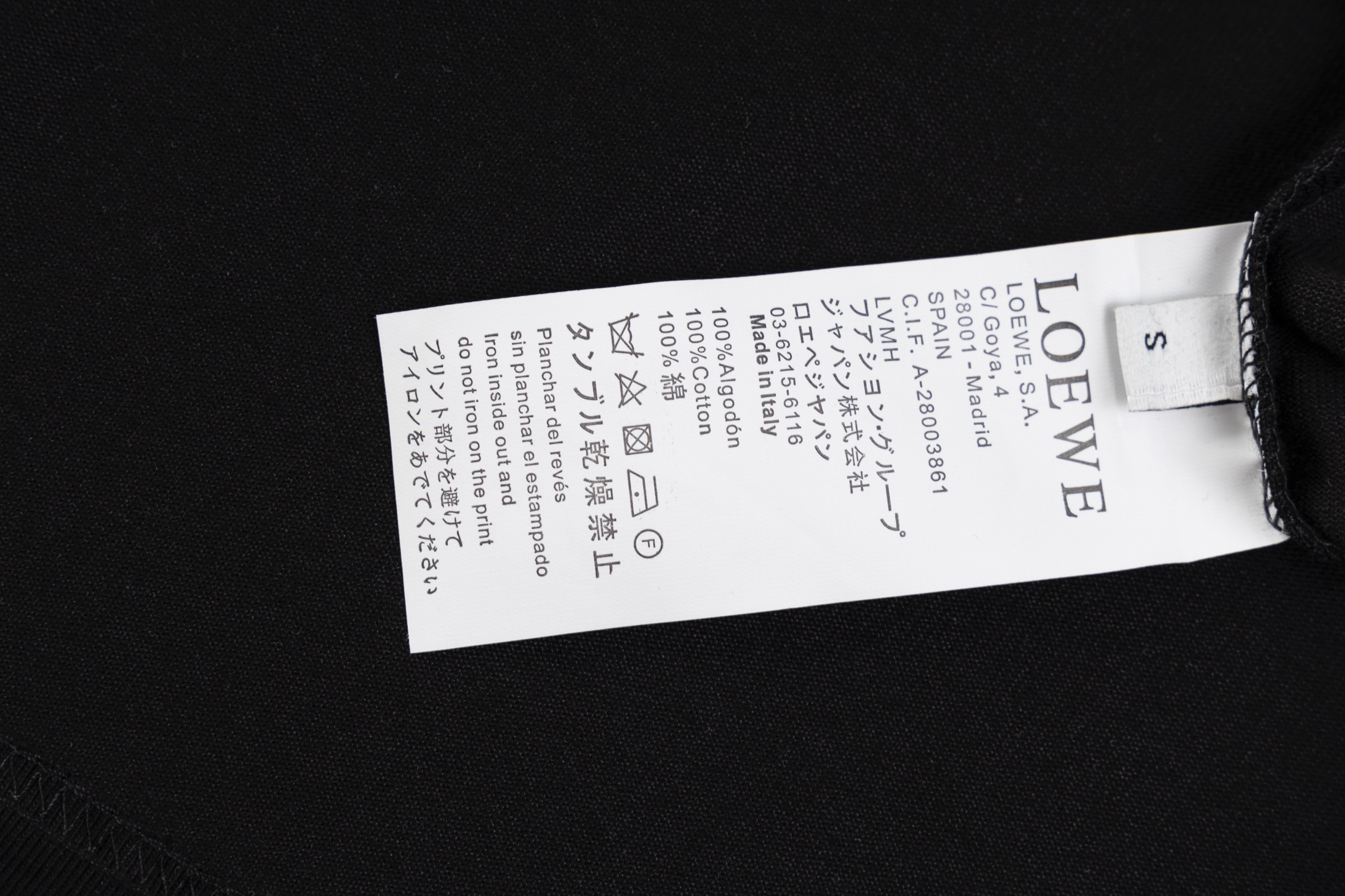 【LOEWE 公式旗艦店】（ロエベ）半袖Tシャツ、ご好評に付き再入荷！