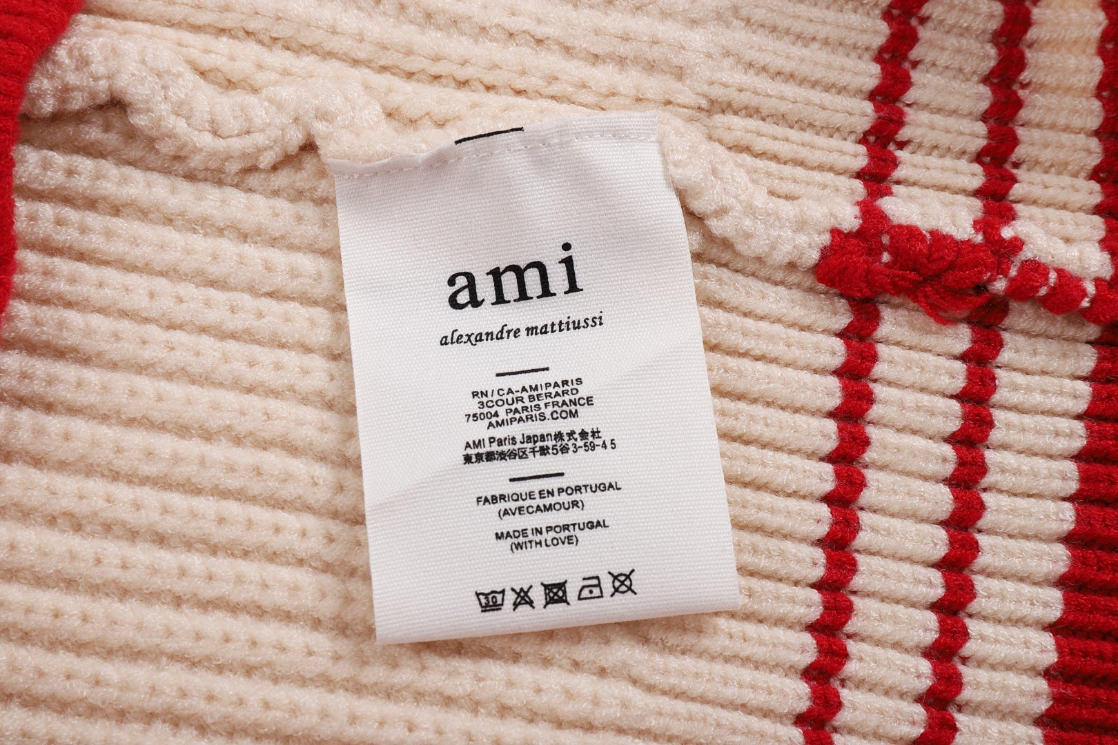 【AMI旗艦店】 ウールセーター 男女兼用 ご好評に付き再入荷！
