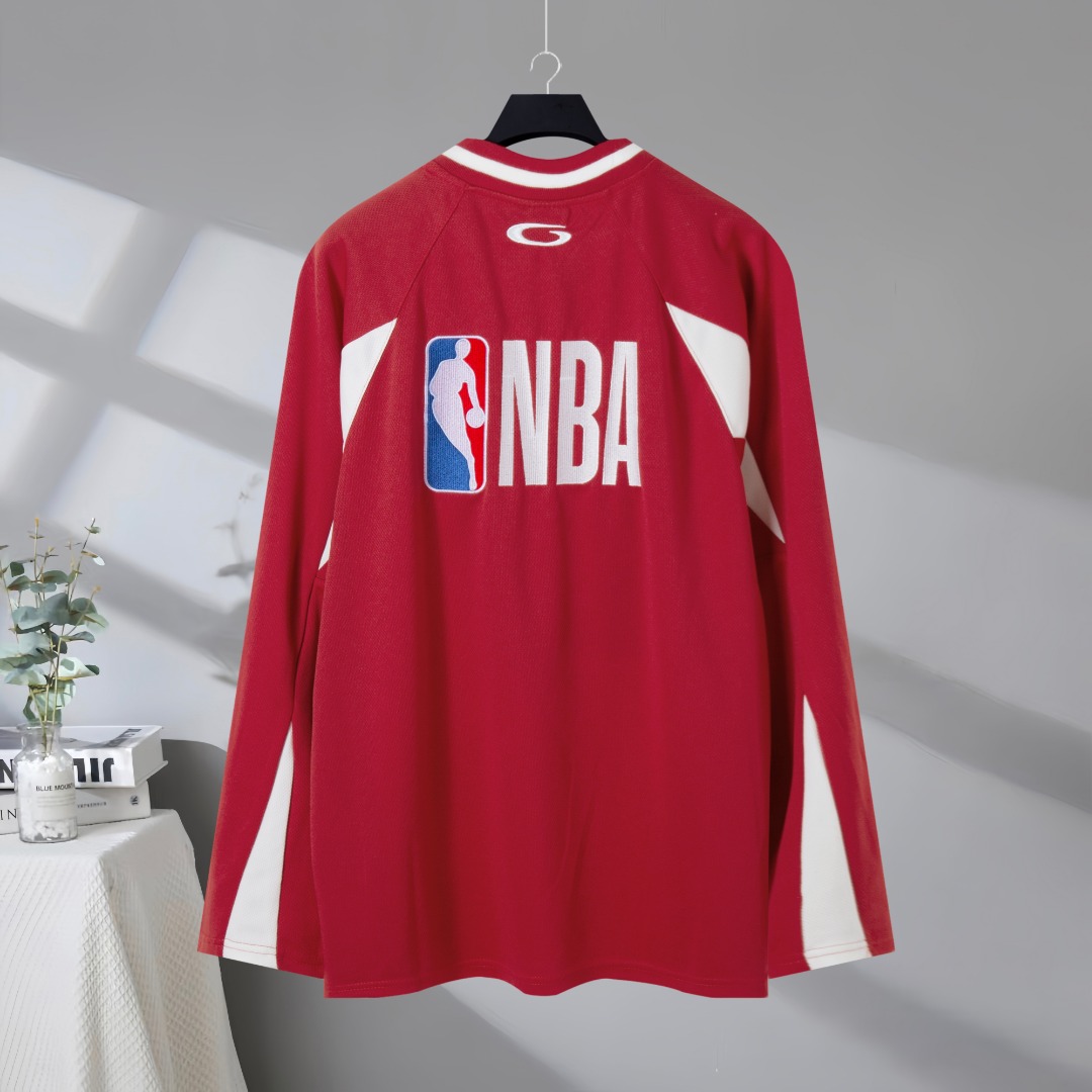【BALENCIAGA x NBA】長袖 T シャツ メッシュ生地