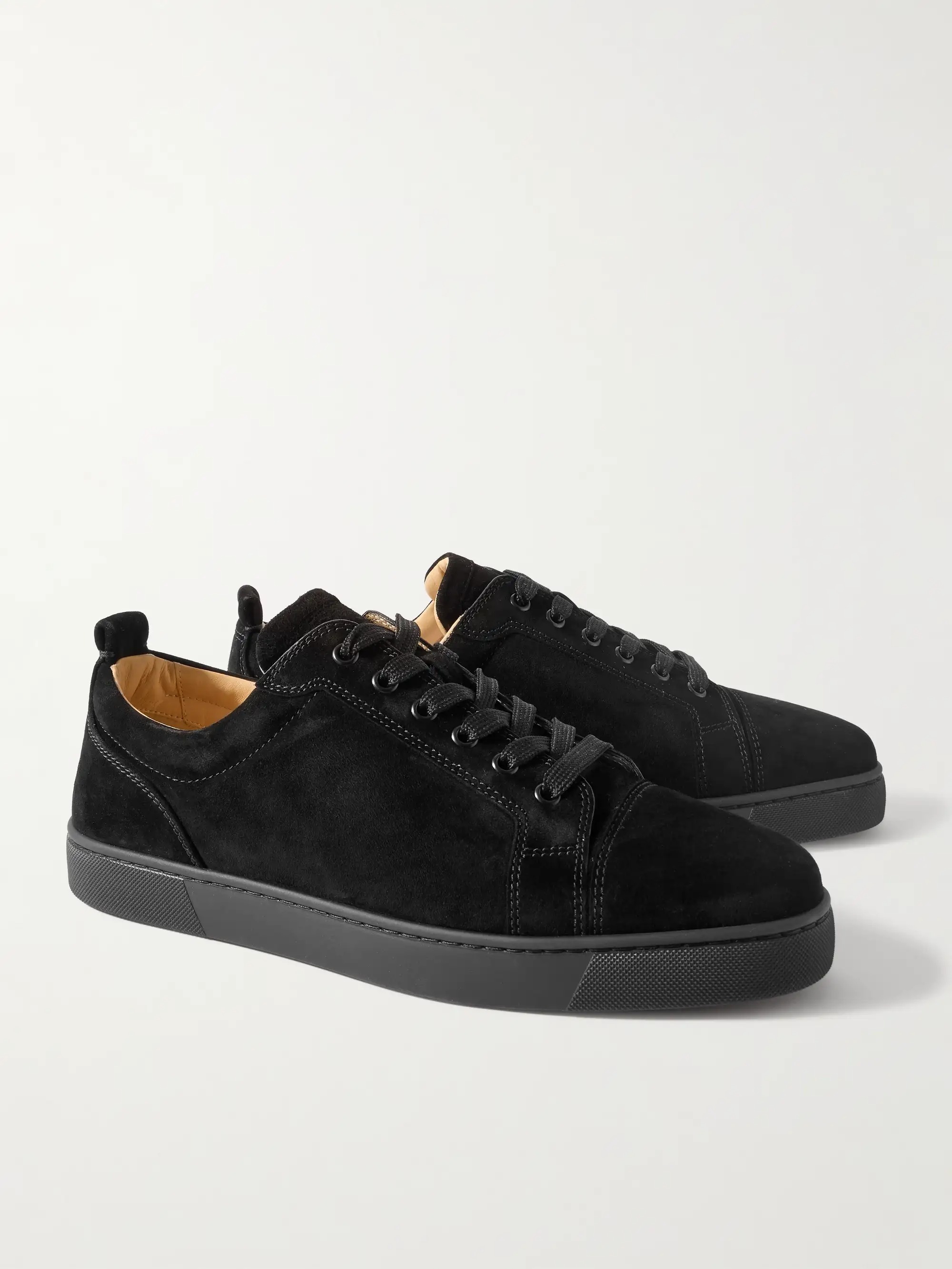 Christian Louboutin ルイ・ジュニア スエード スニーカー Black
