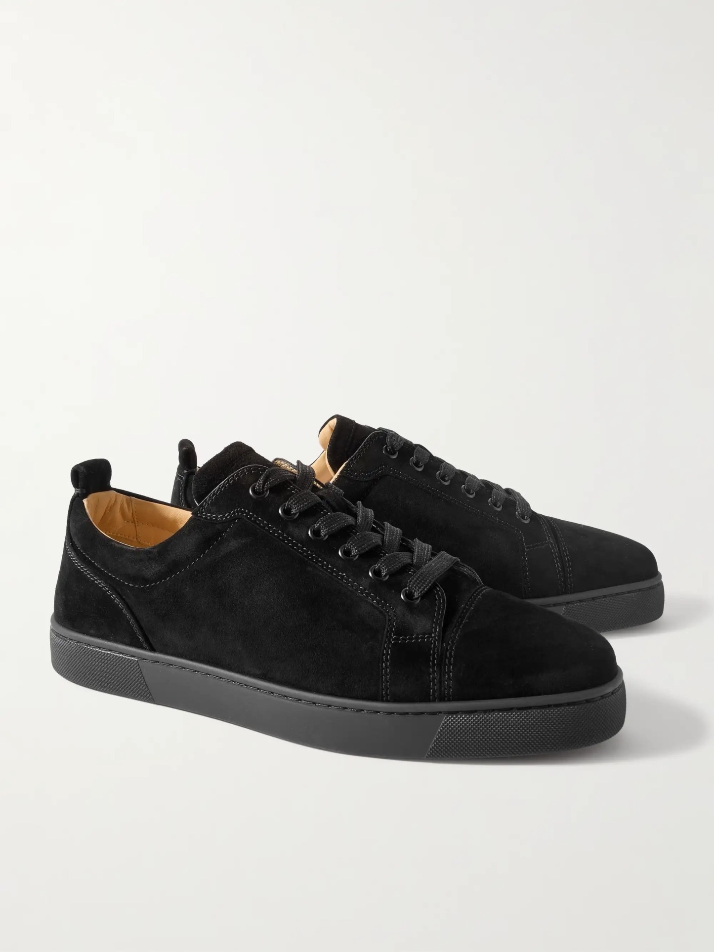 Christian Louboutin ルイ・ジュニア スエード スニーカー Black