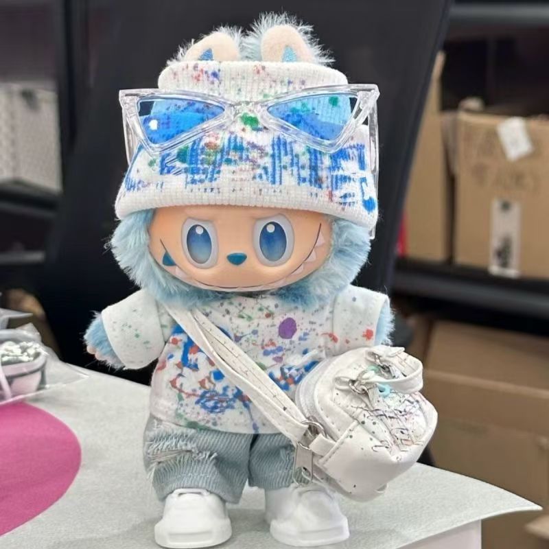 labubu第一 二 三世代ラブブ服 グラフィティスタイルスーツ ベビー服 スタンディングパーティー服