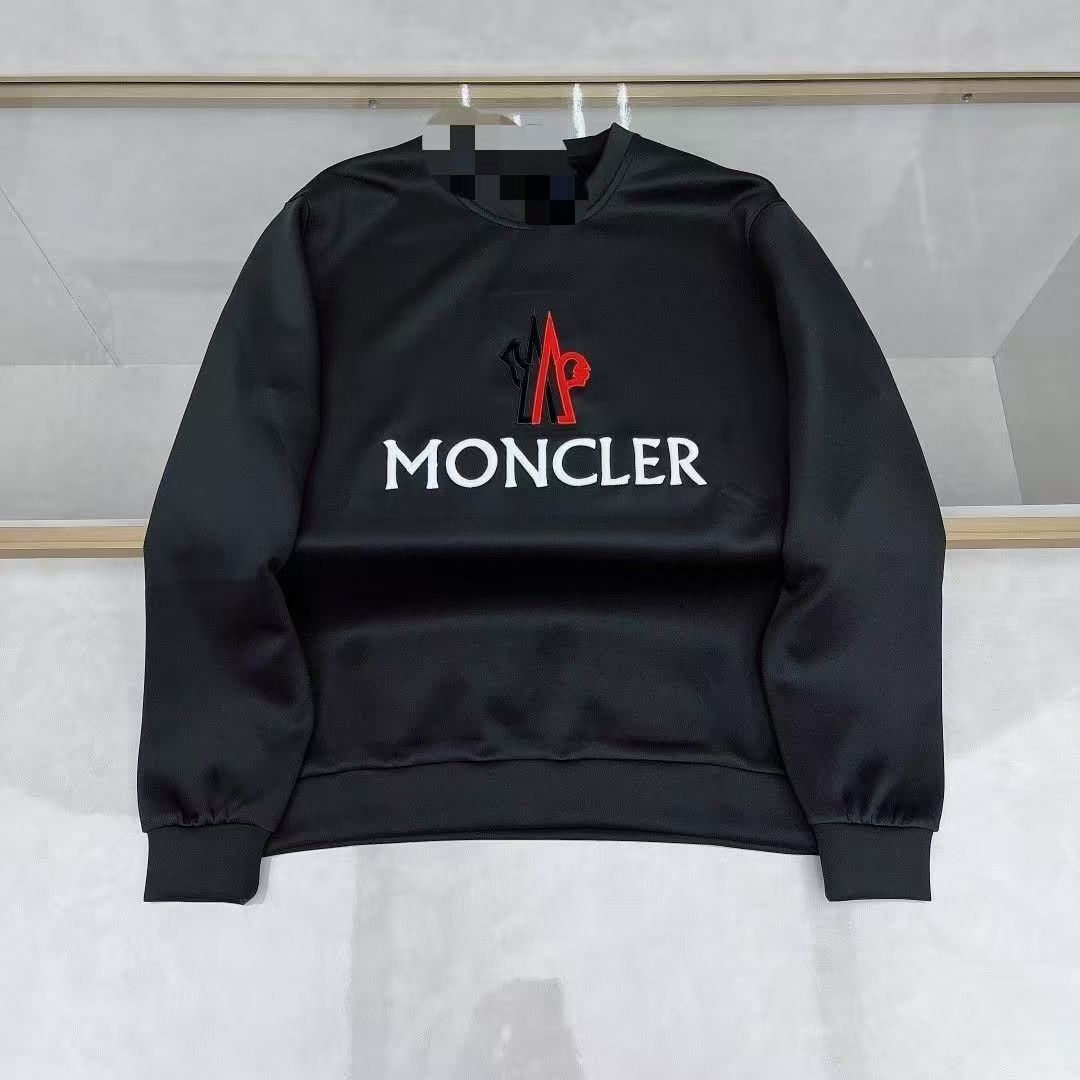 『M-4XL』新しい春と秋のトレンドの刺繍のカップルの同じスタイルのゆったりとしたラウンドネックの長袖