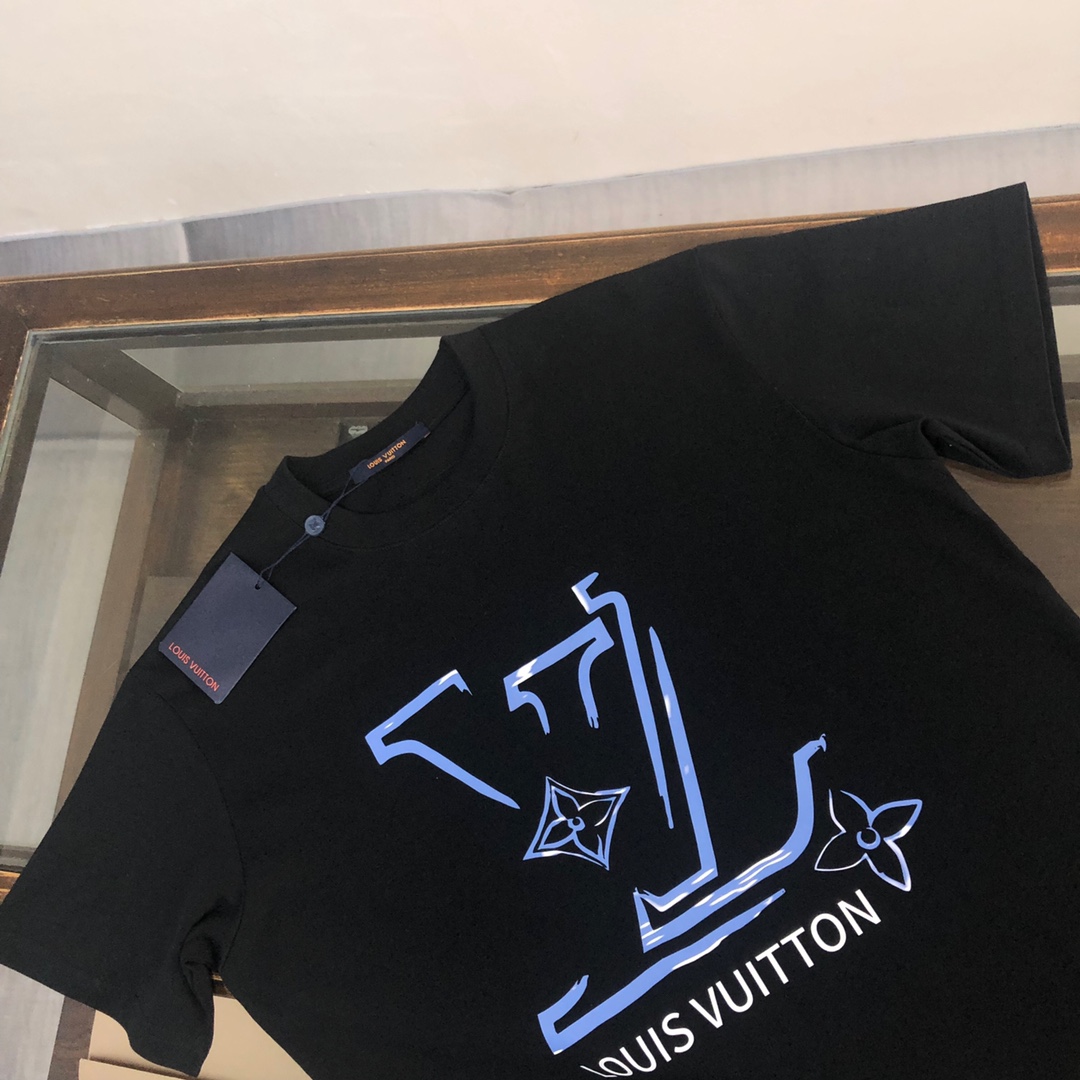 夏新作、ラウンドネック半袖Tシャツ、ユニセックス、トレンド感満載のトップス