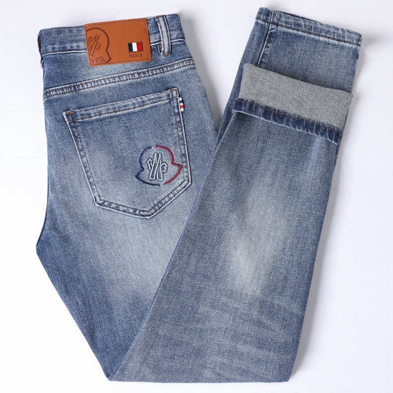『XS-5XL』クラシック 春夏 ウォッシュ メンズ スリム ストレート ジーンズ