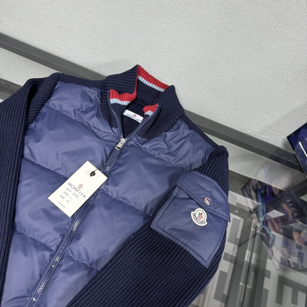 『M-4XL』新しいニットステッチスタンドカラーニットメンズダウンジャケット冬用ライトダウンジャケット