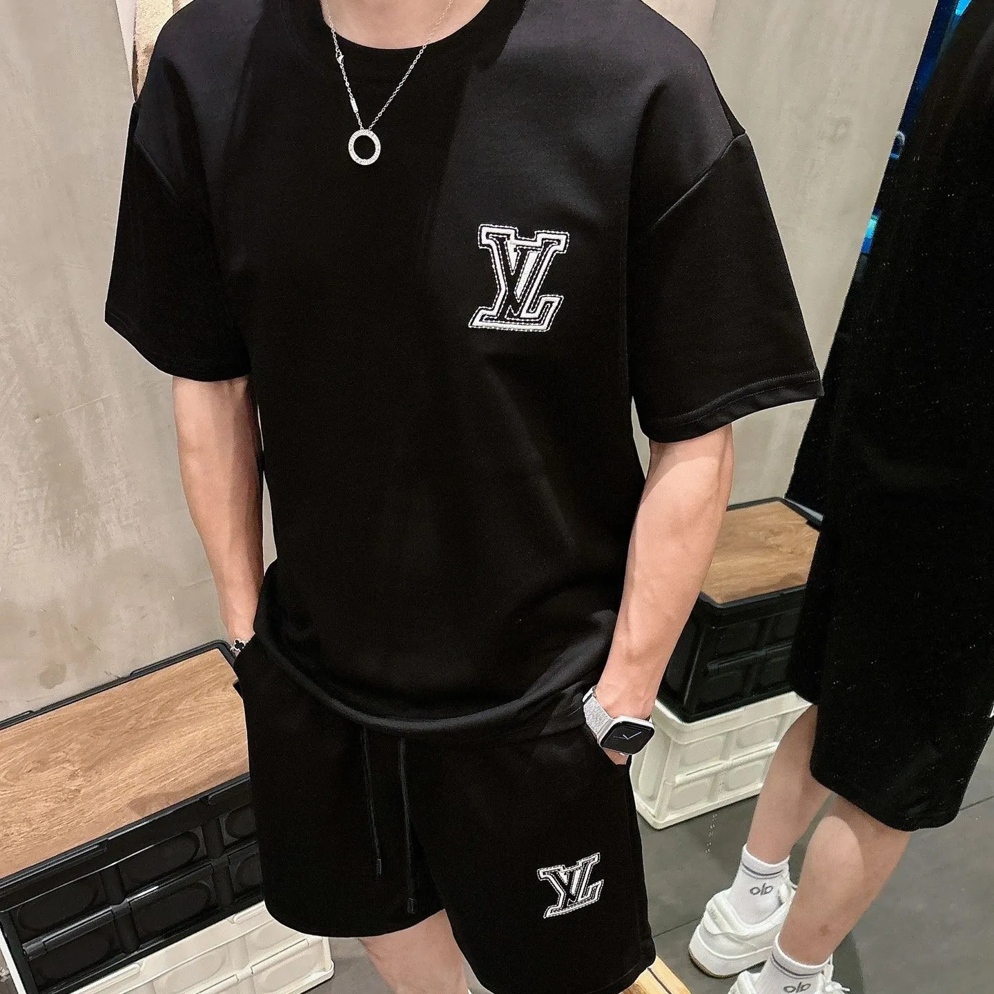 『M-2XL』目を引くデザイン カジュアル 気質いい 肌に優しい セットアップ