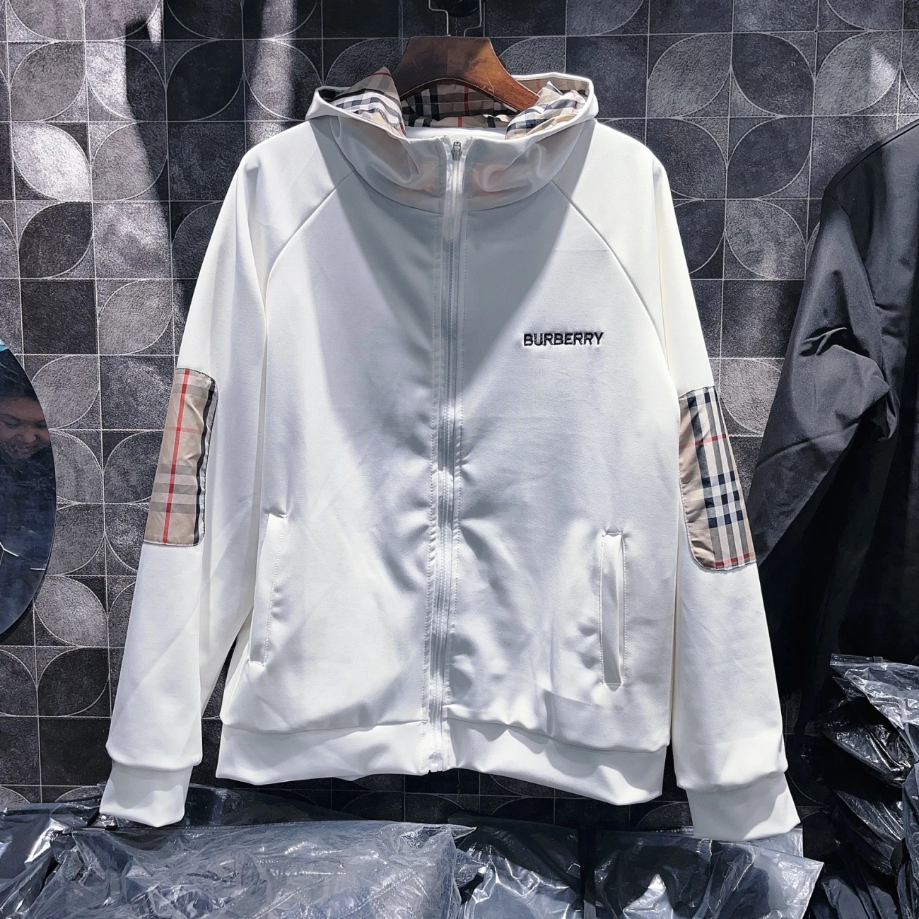 『L-5XL』春と秋のクラシックなパーカージャケットスウェットシャツユニセックススタイルのスプライシング