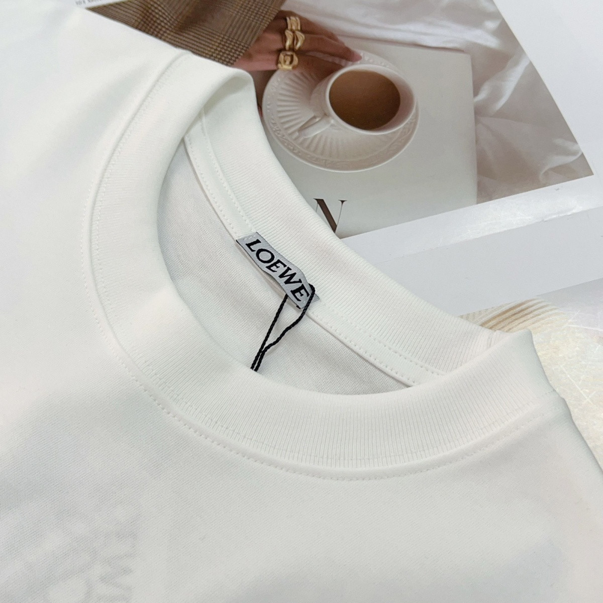 『S-L』夏のカップル刺繍入りトレンディTシャツ