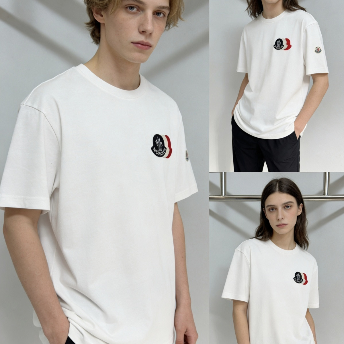 【S-3XL】新作サマー半袖刺繍パッチスタイル、ユニセックス